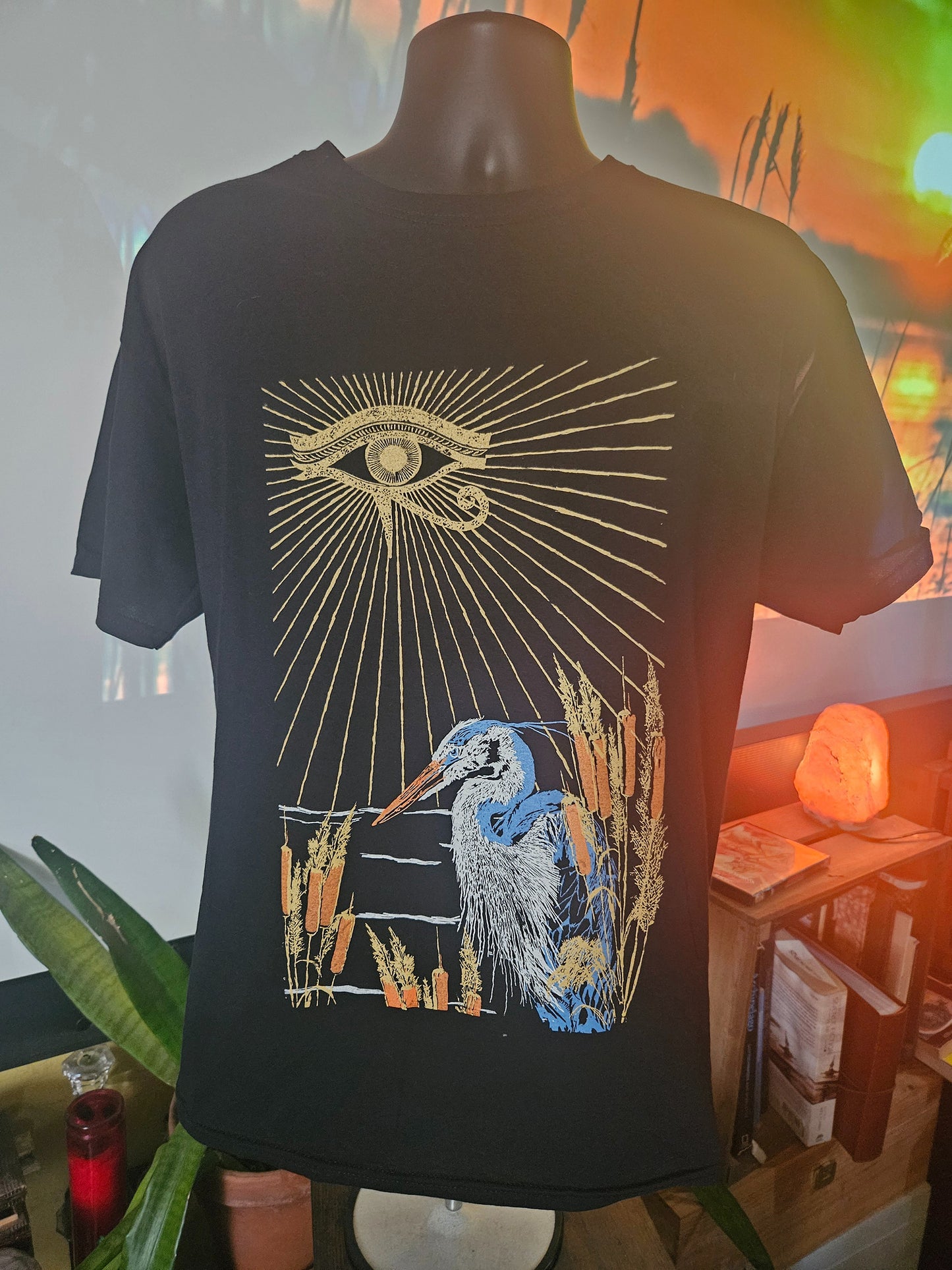Eye Of Horus Black T-Shirt Men's/Uni Cut