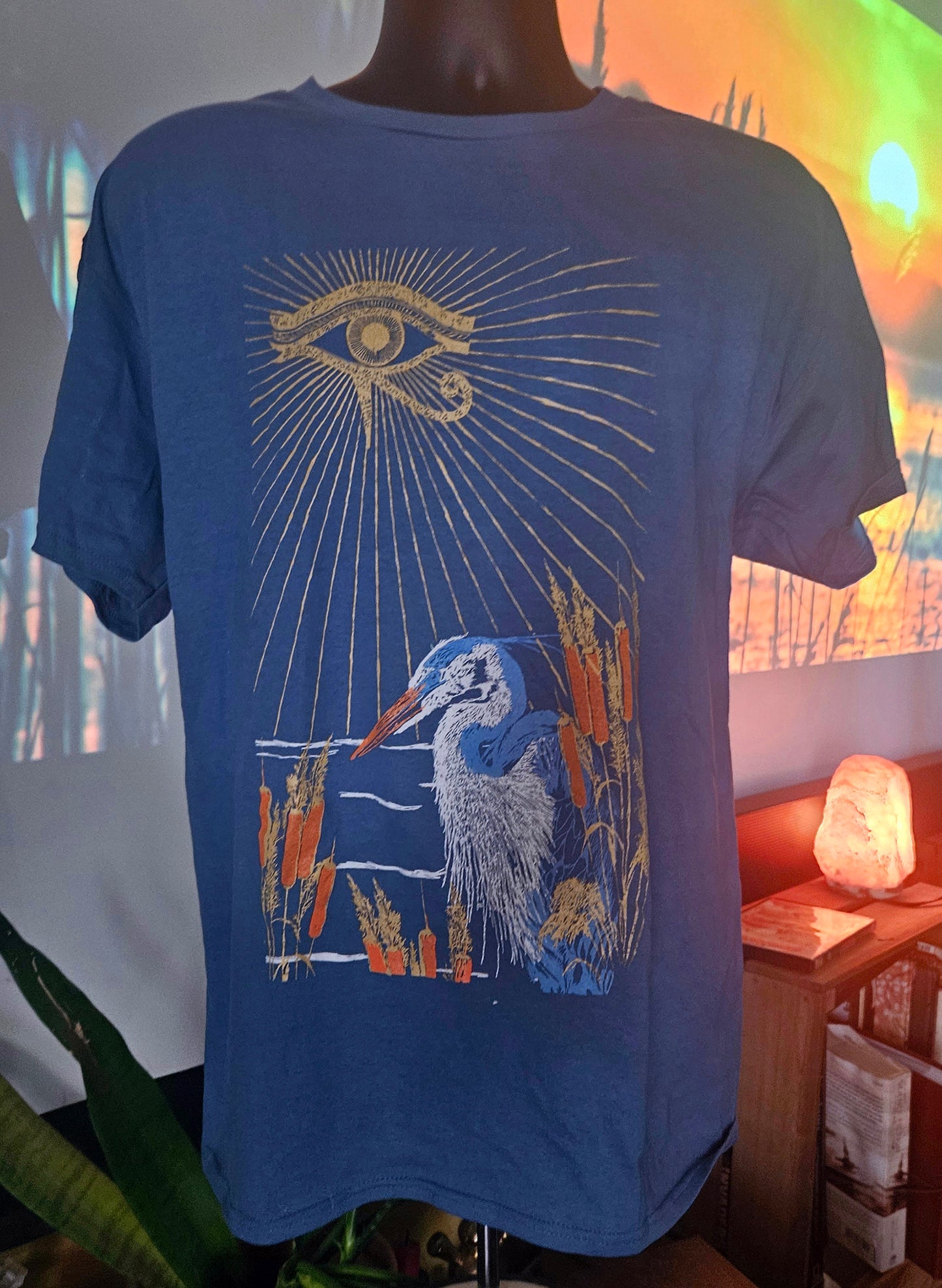 Eye Of Horus Blue T-Shirt Men's/Uni Cut