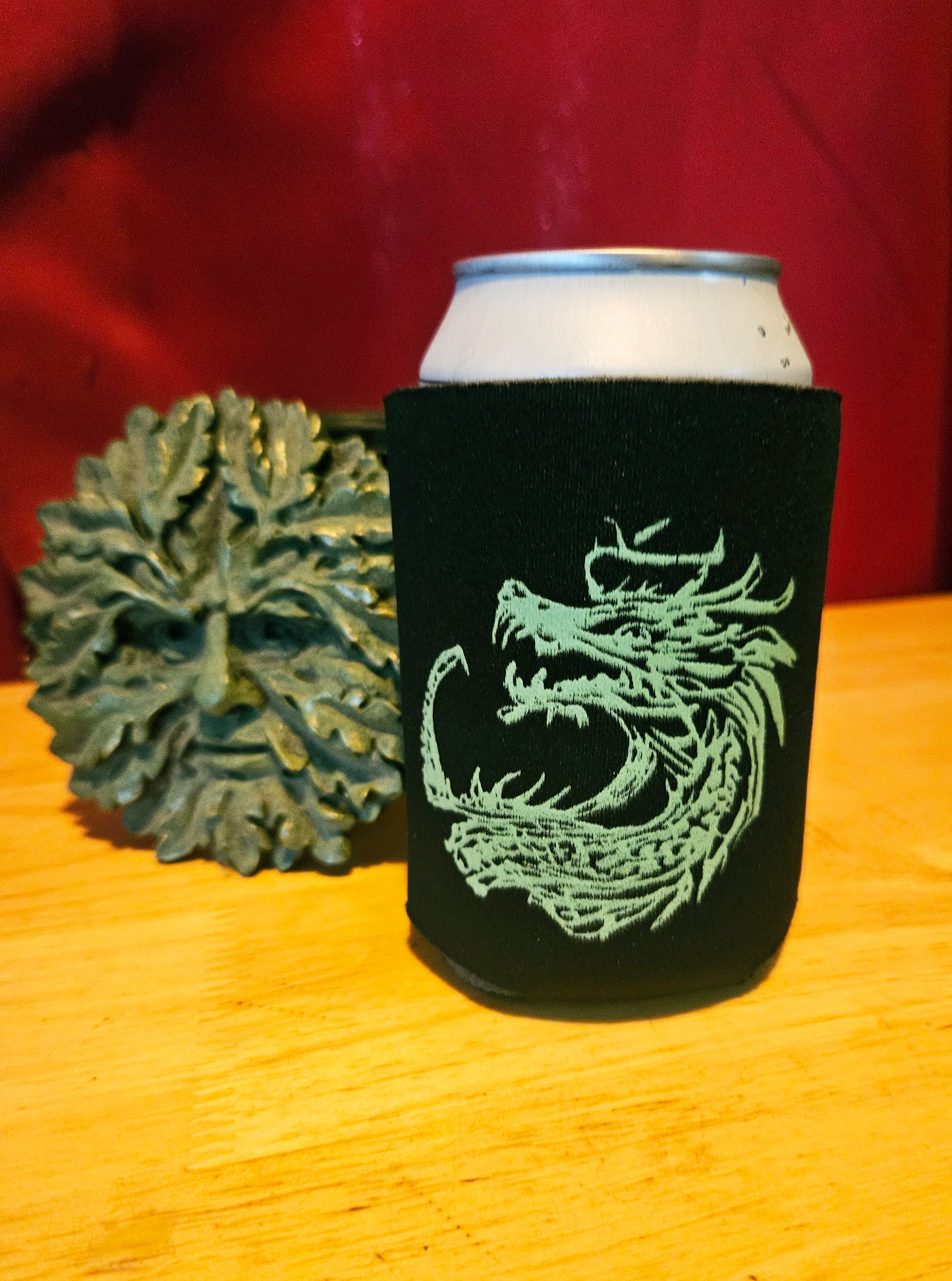 Green Dragon - Koozie - Black