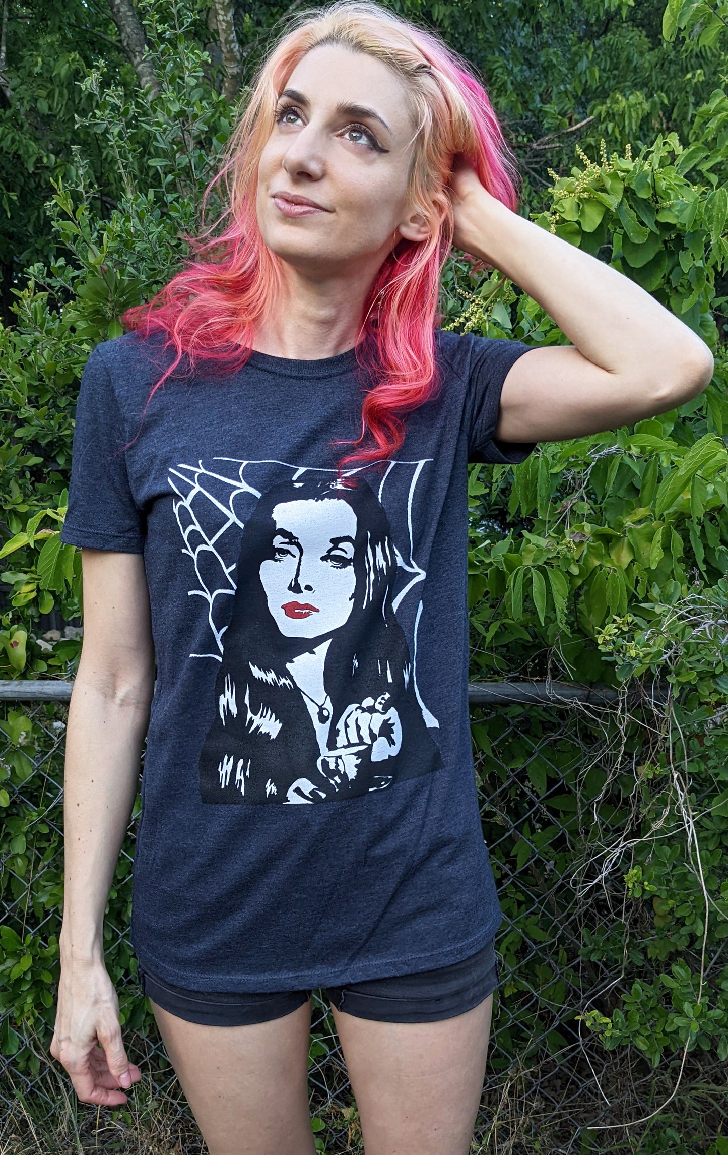 Morticia Addams - Women's Cut Loose Dark Grey T Shirt