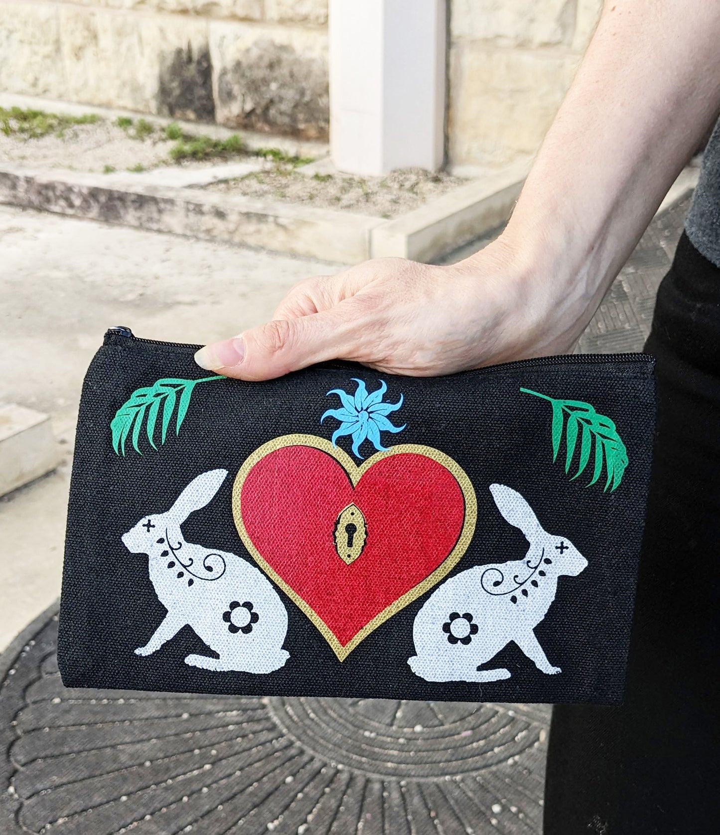 A Locked Heart Makeup Bag