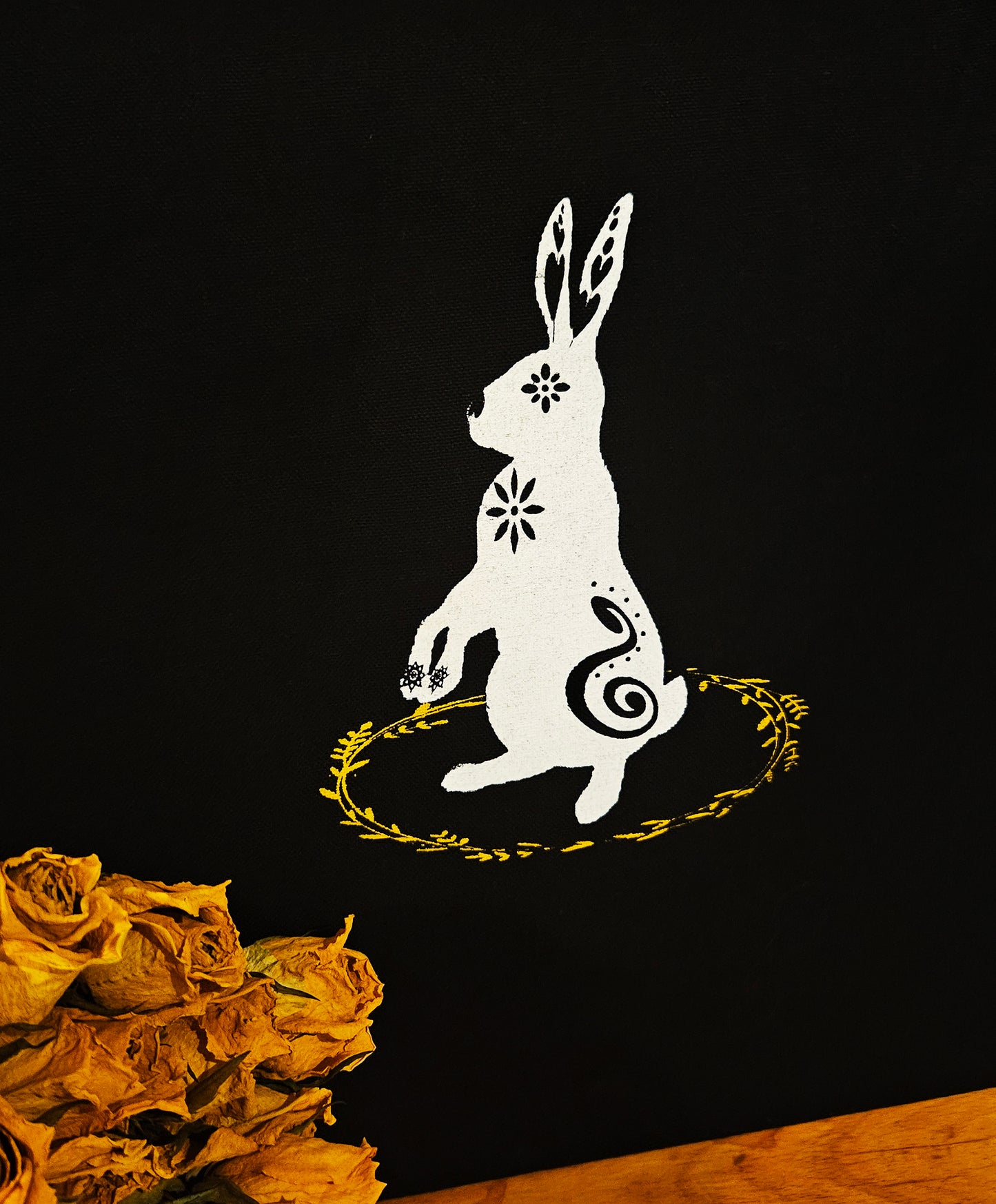 Sage Rabbit - Tote Bag - Black