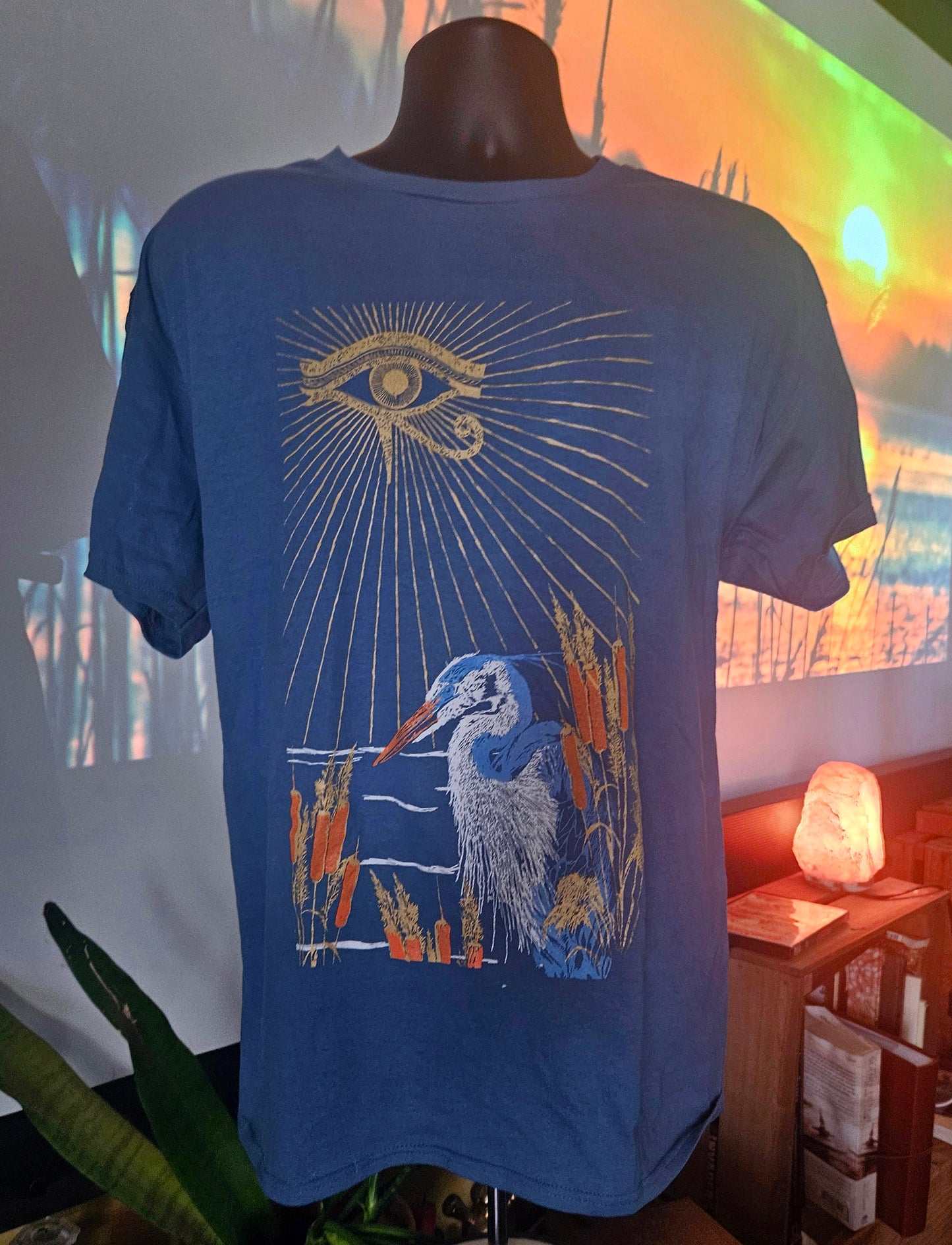 Eye Of Horus Blue T-Shirt Men's/Uni Cut
