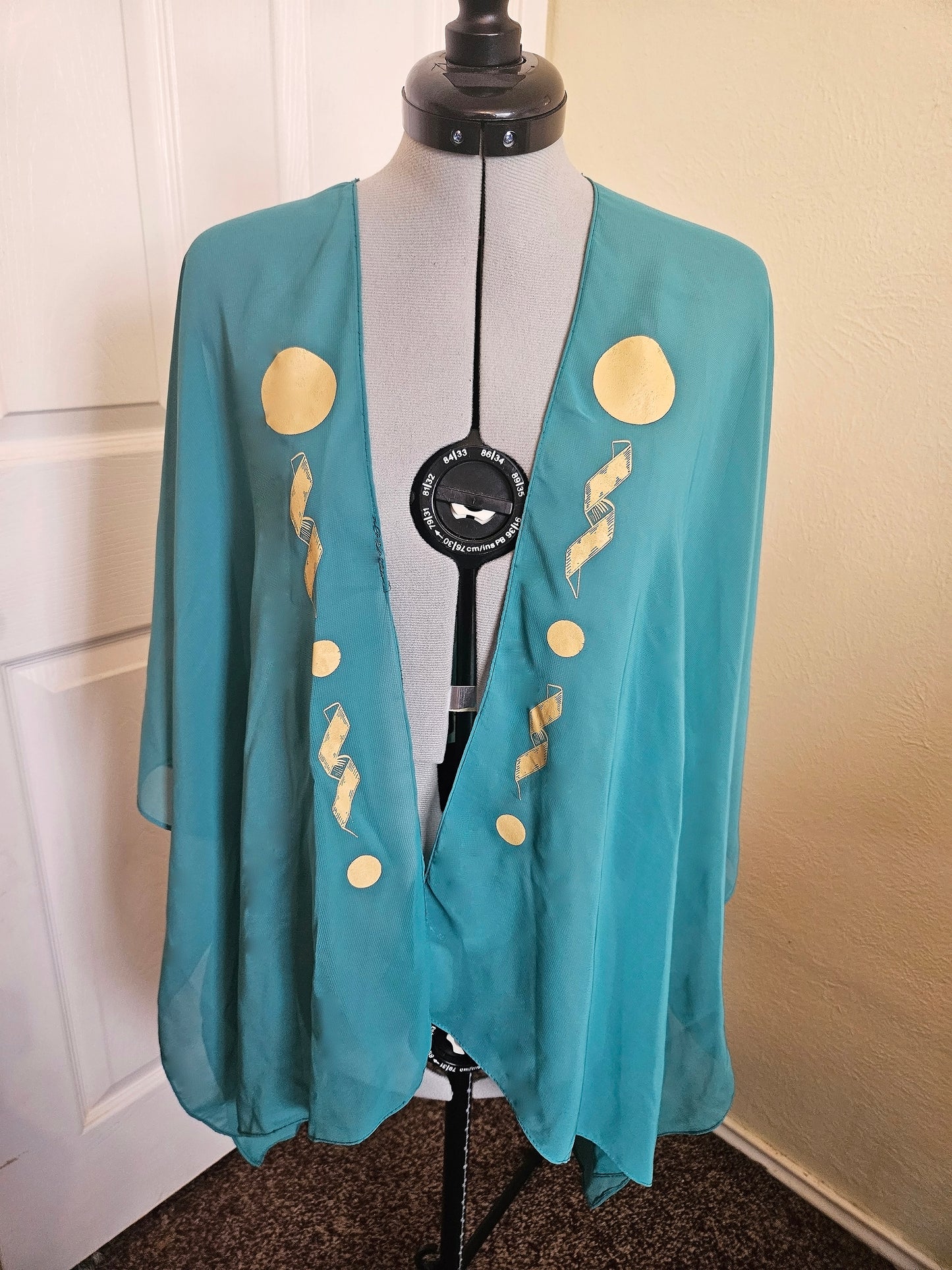 Eye Of Horus Kimono - Turquoise