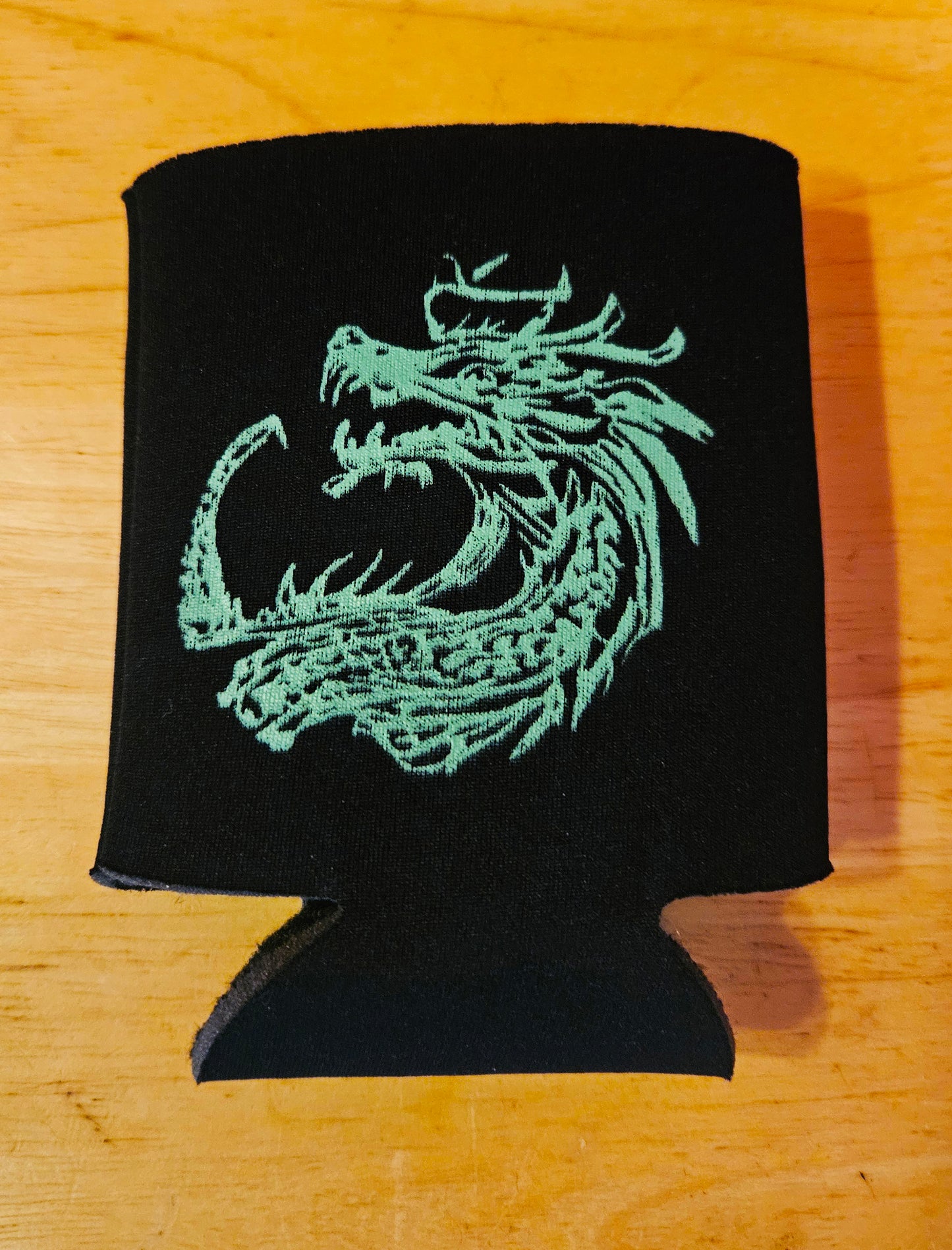 Green Dragon - Koozie - Black
