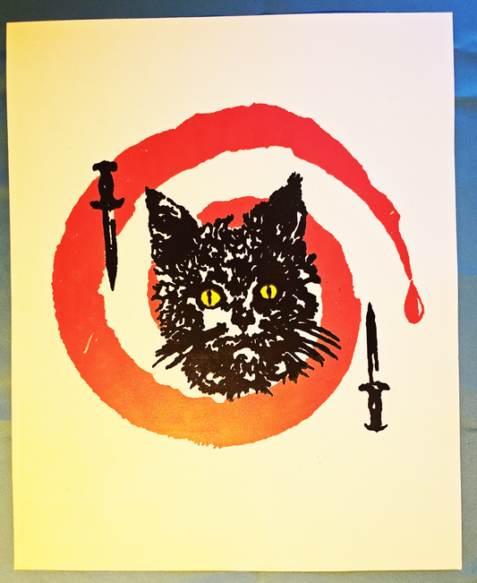 Hypno Cat - Art Print