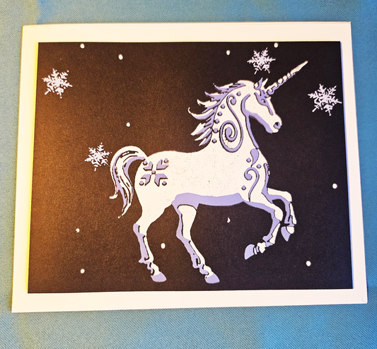 Winter Unicorn - Print