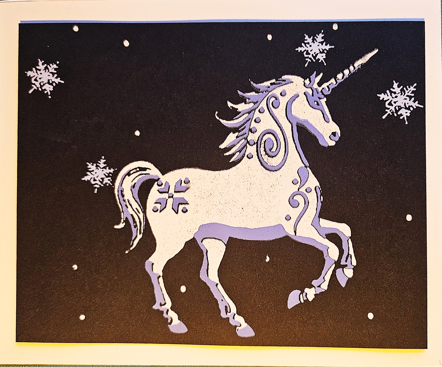 Winter Unicorn - Print