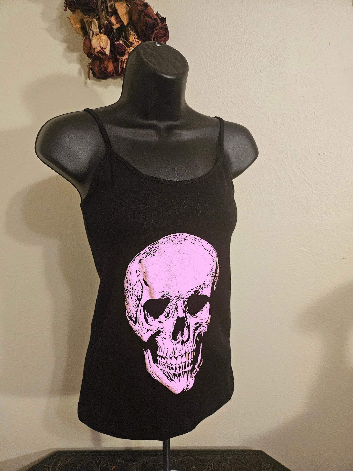 Bubblegum Skull - Black Cami