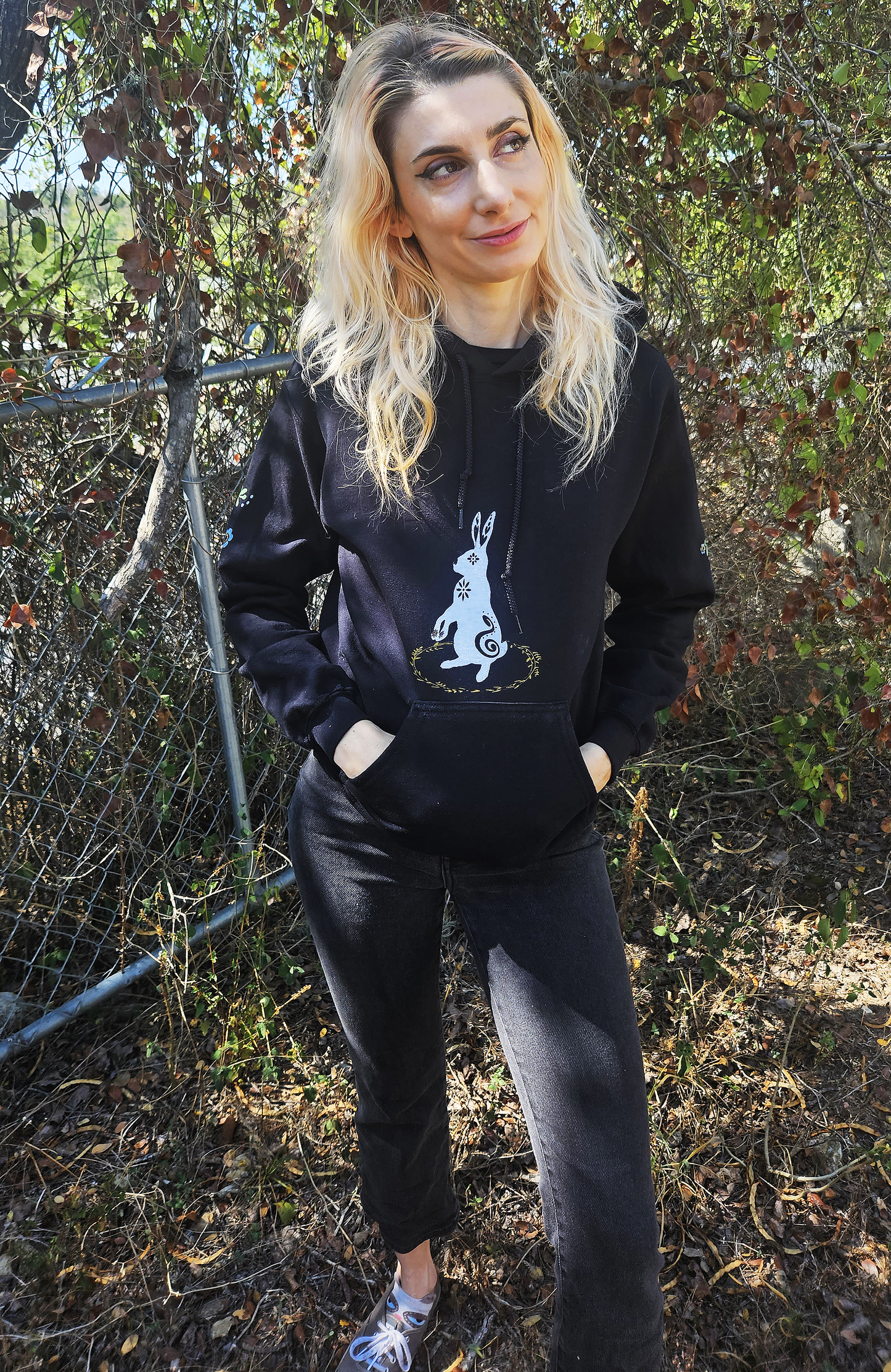 Natures Embrace - Black Hoodie