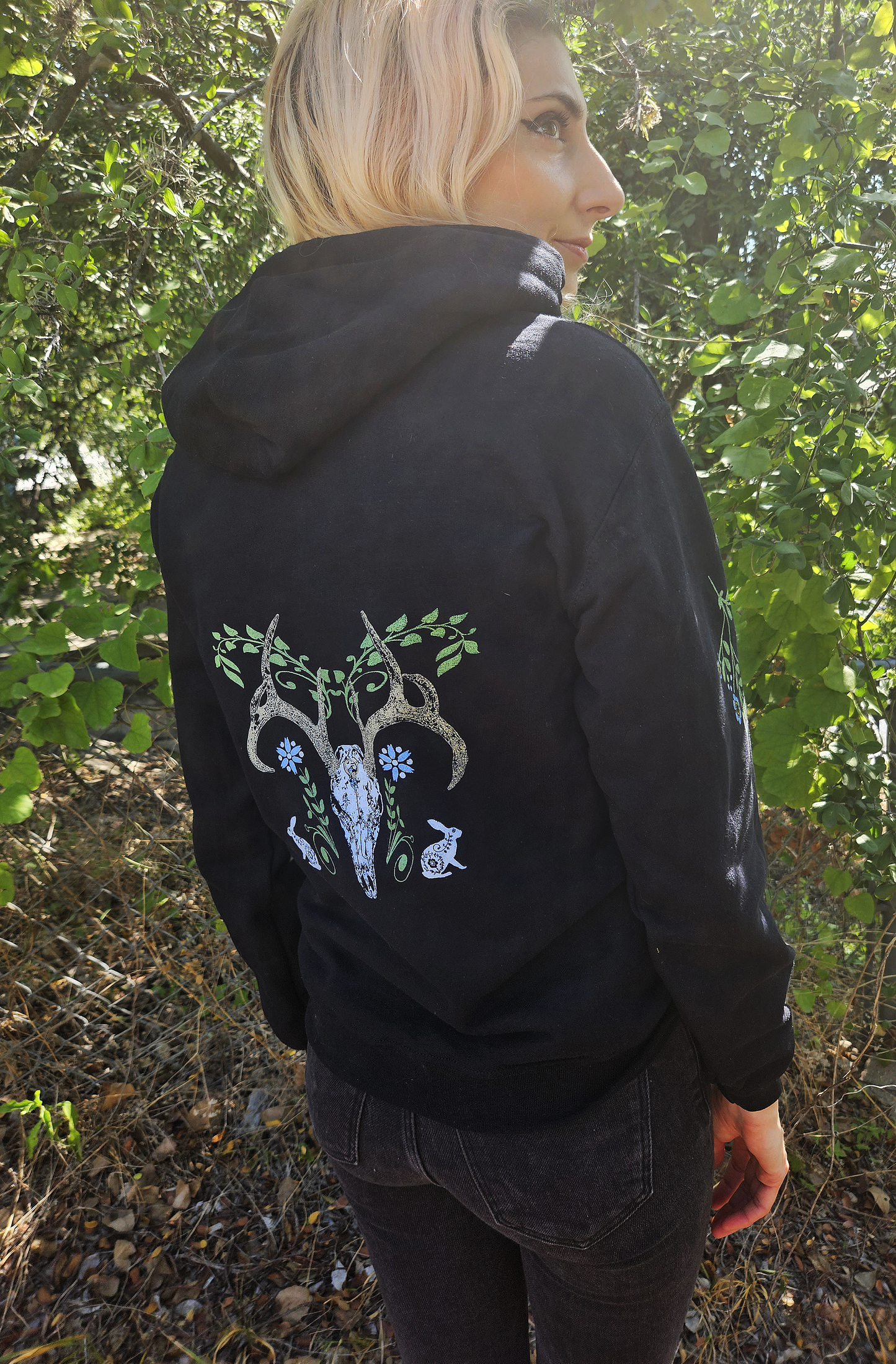 Natures Embrace - Black Hoodie