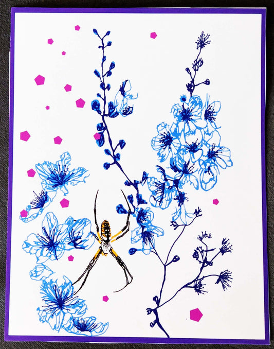 Garden Spider High Gloss Sticker