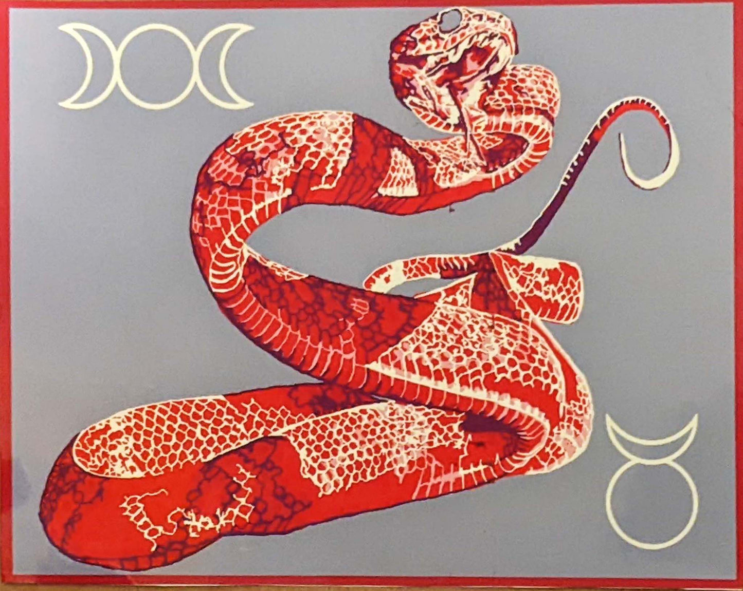 Obsidian Crystal Snake - Glossy Sticker