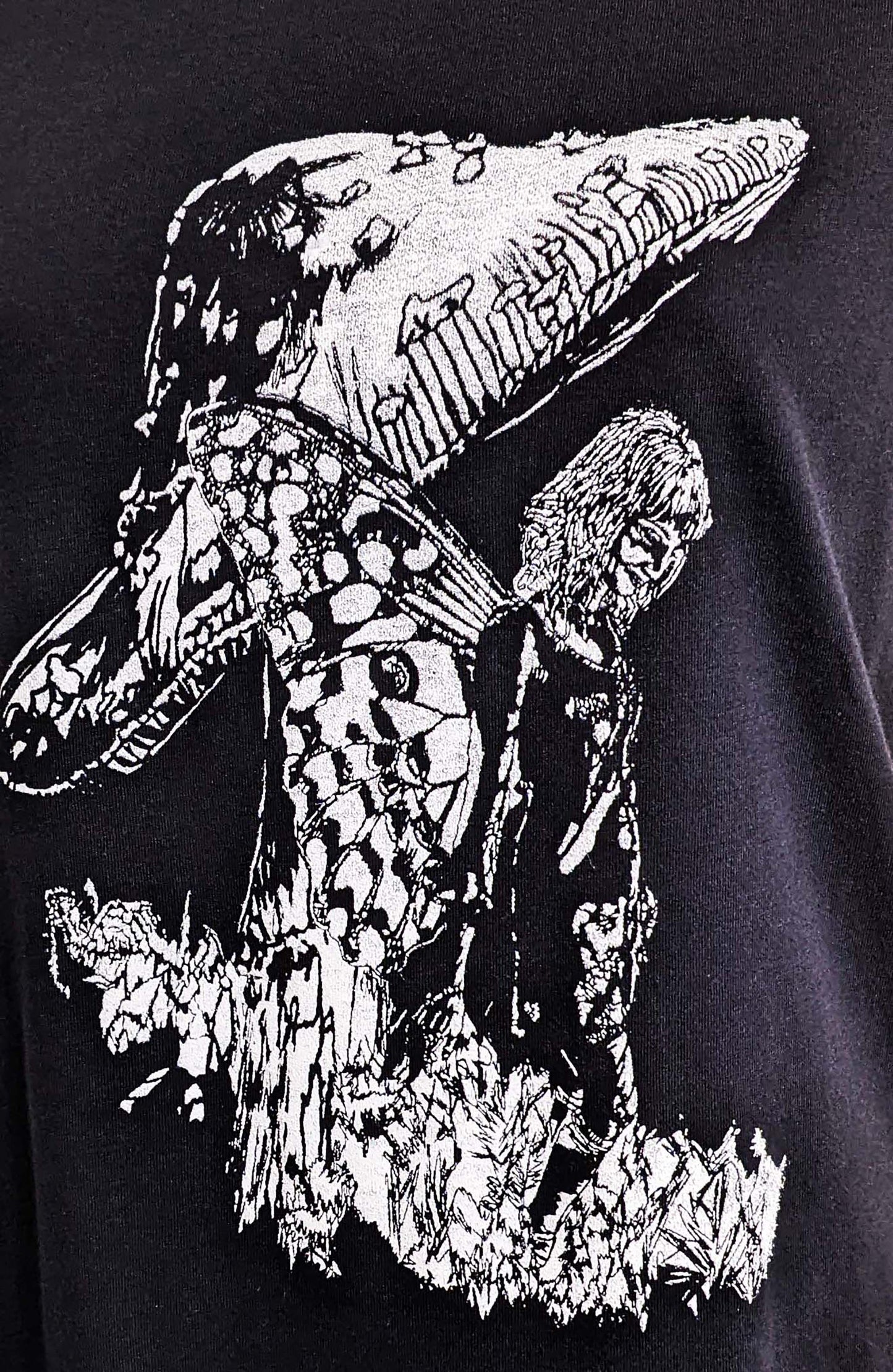 Mushroom Fairy - Women's Cut Black Short Sleeve T-shirt