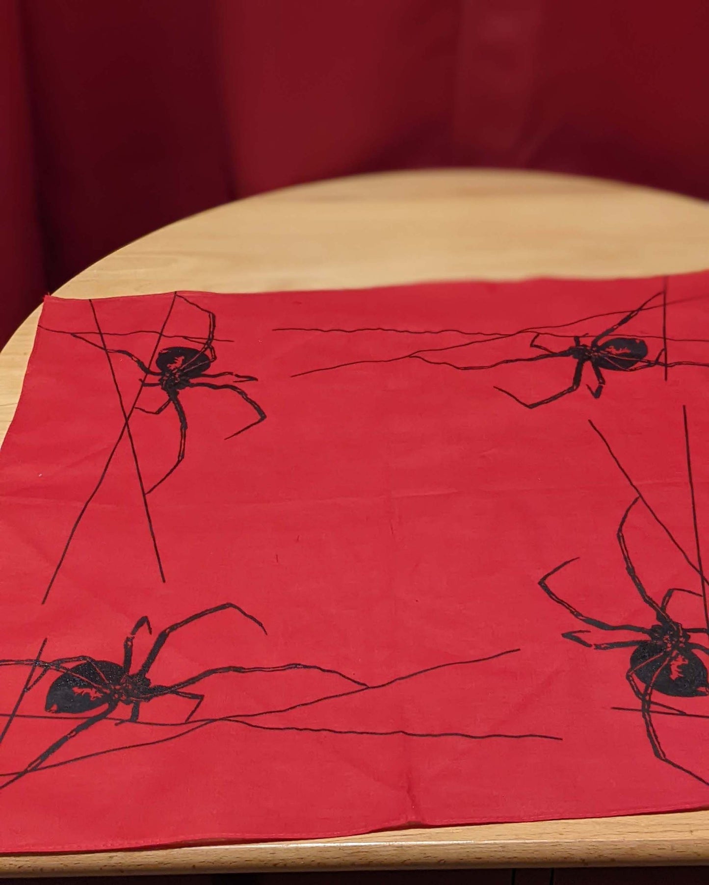 Black Widow Red Altar Cloth