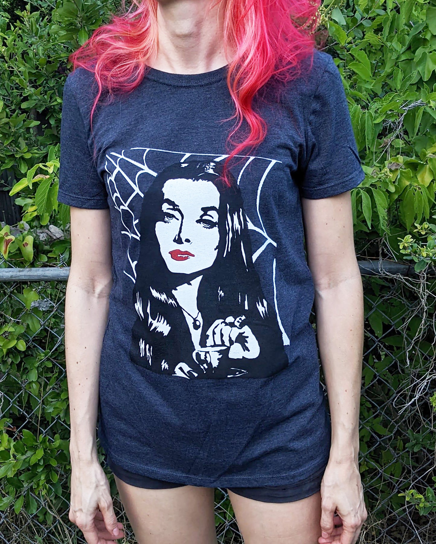 Morticia Addams - Women's Cut Loose Dark Grey T Shirt