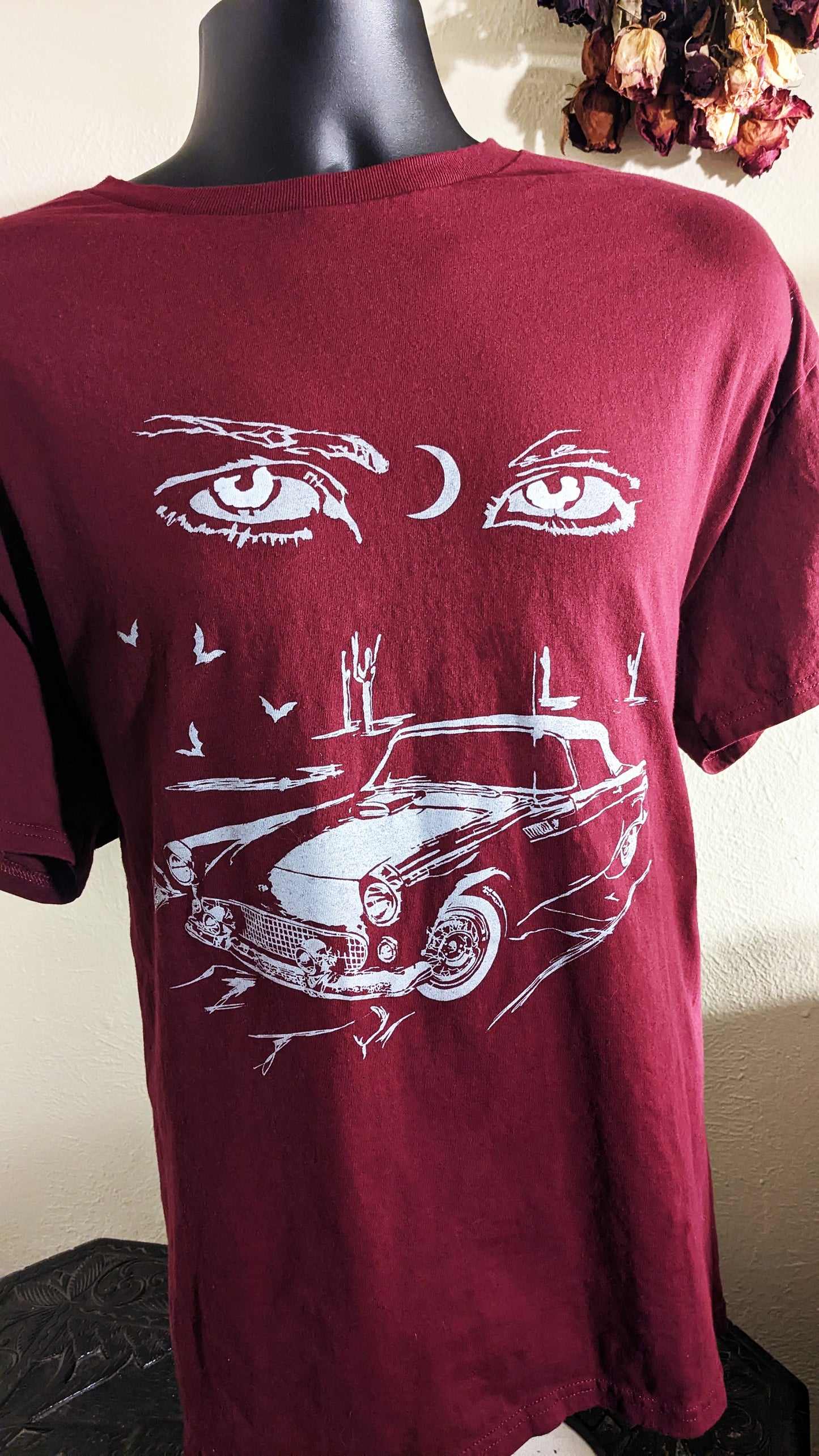Desert Eyes-Unisex Cut Maroon T-Shirt