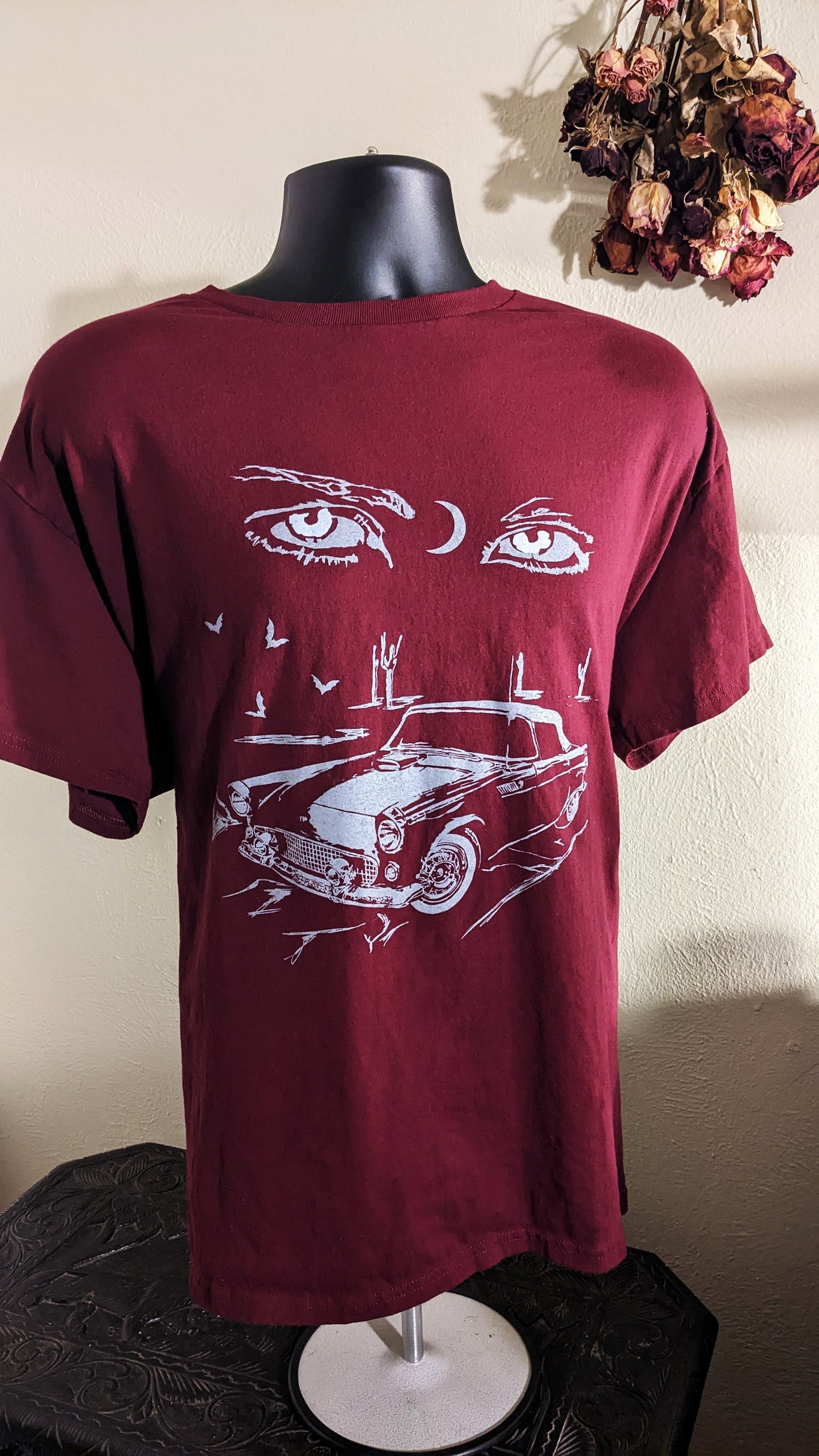 Desert Eyes-Unisex Cut Maroon T-Shirt