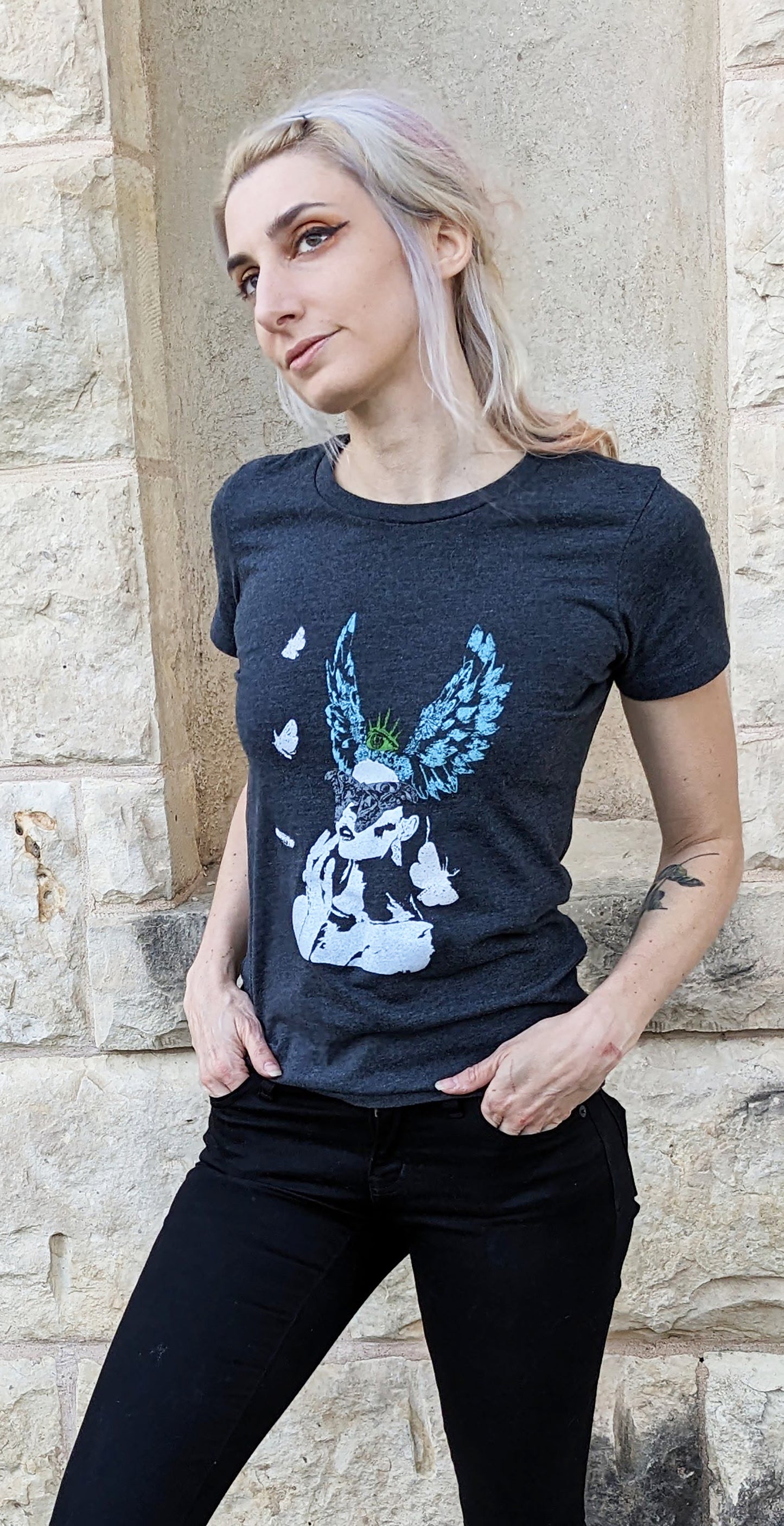 Intuition - Women's Cut Dark Grey Short Sleave T-Shirt