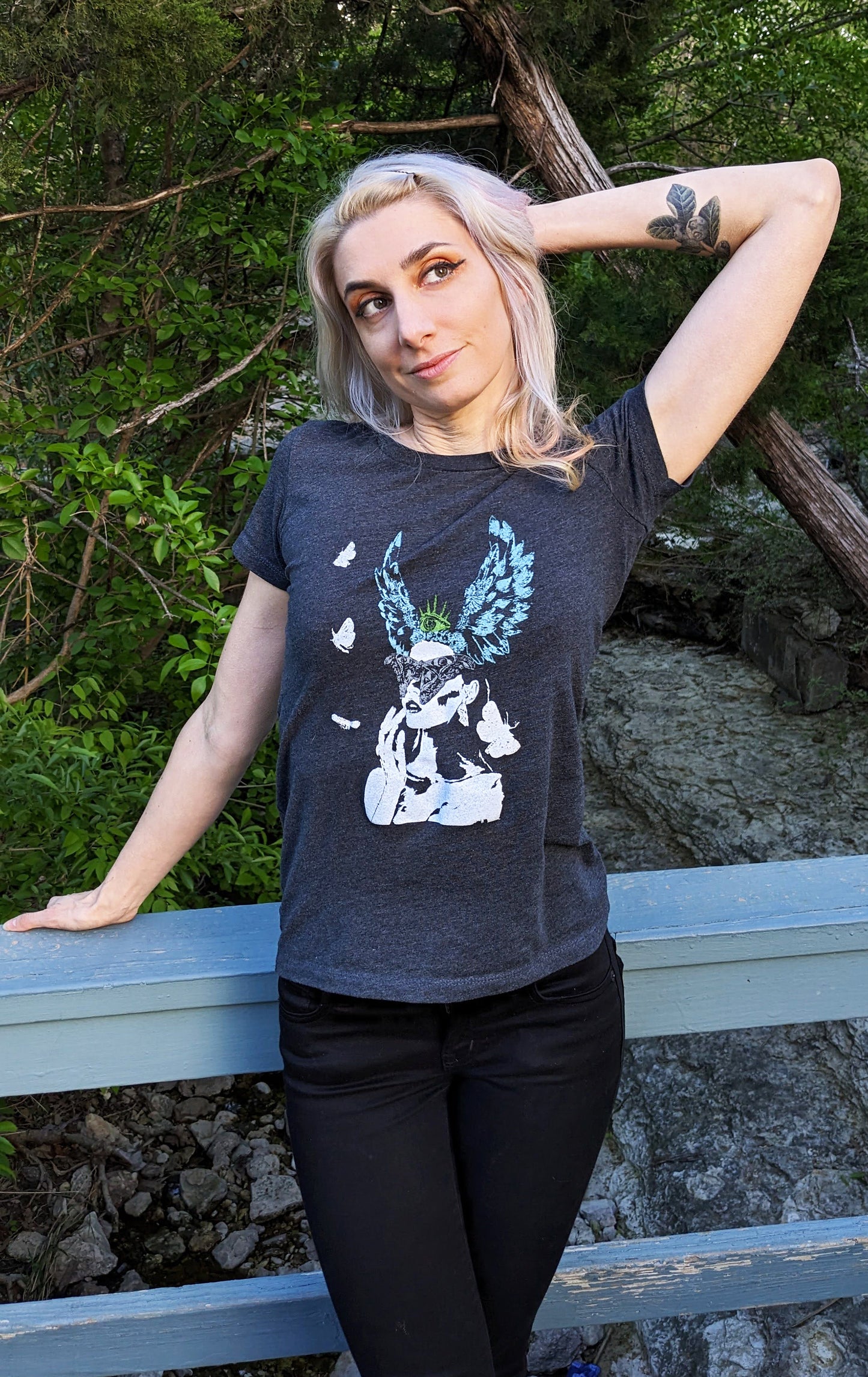 Intuition - Women's Cut Dark Grey Short Sleave T-Shirt
